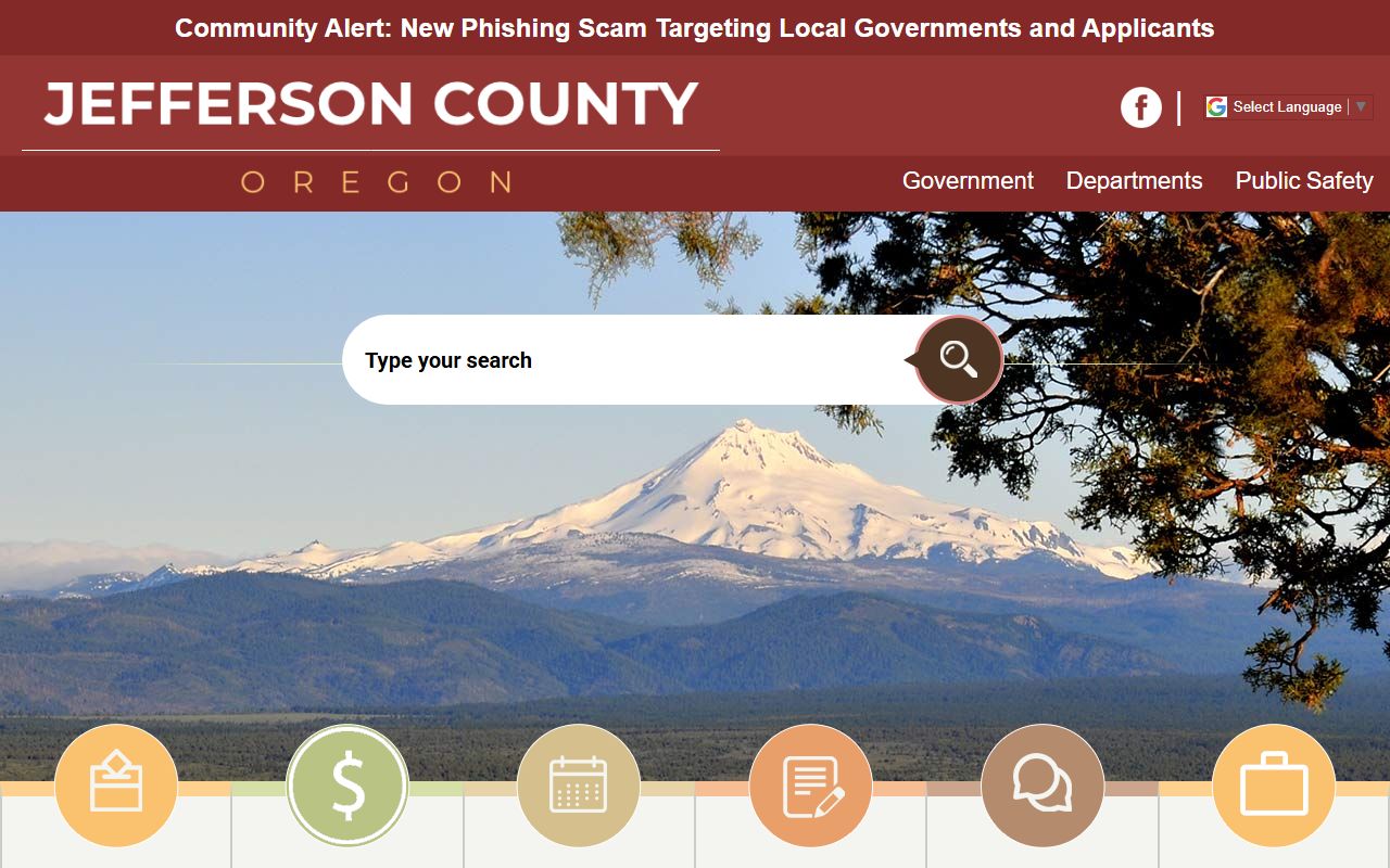 Jefferson County homepage for arrest records access
