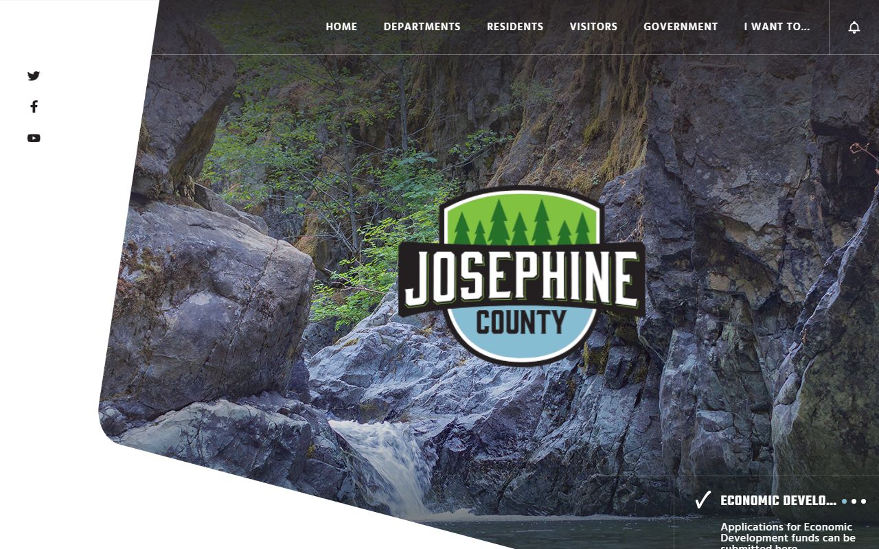 Josephine County homepage for arrest records access